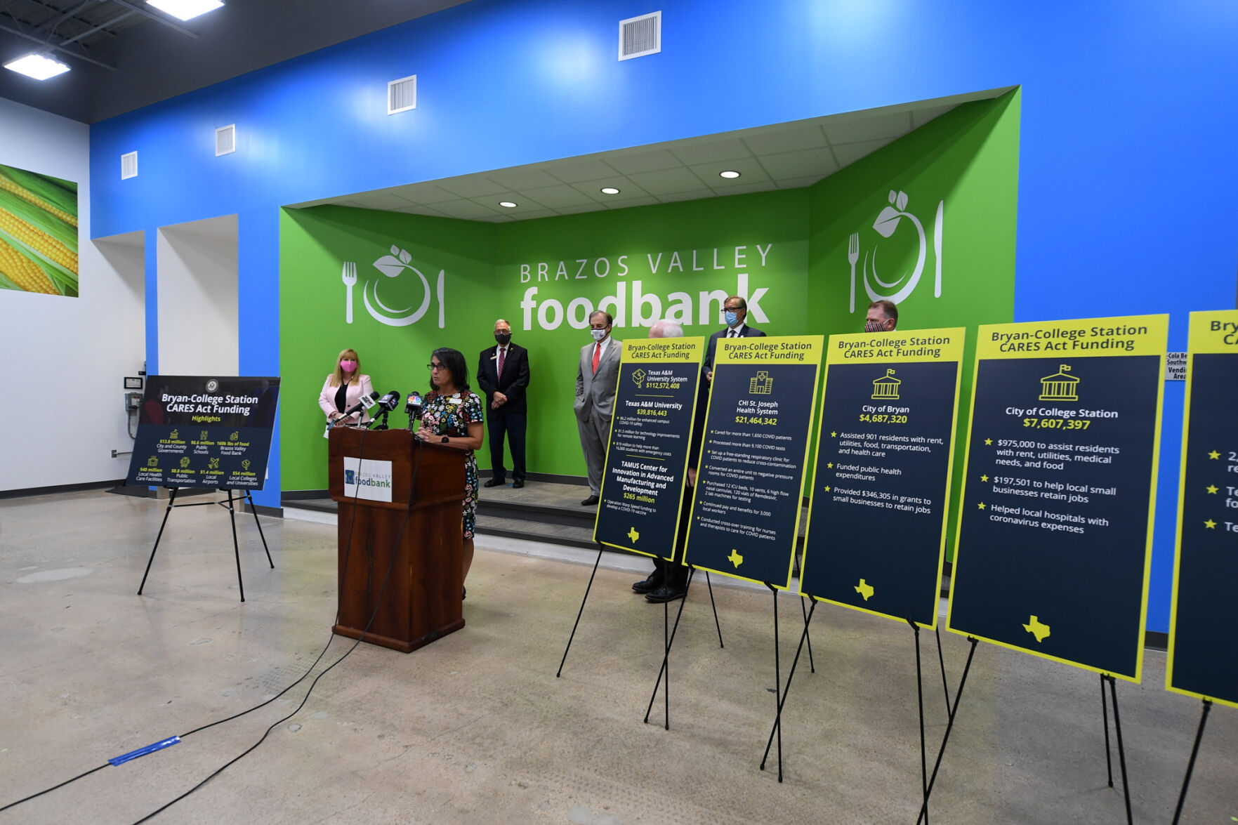 Sen. John Cornyn at BV Food Bank